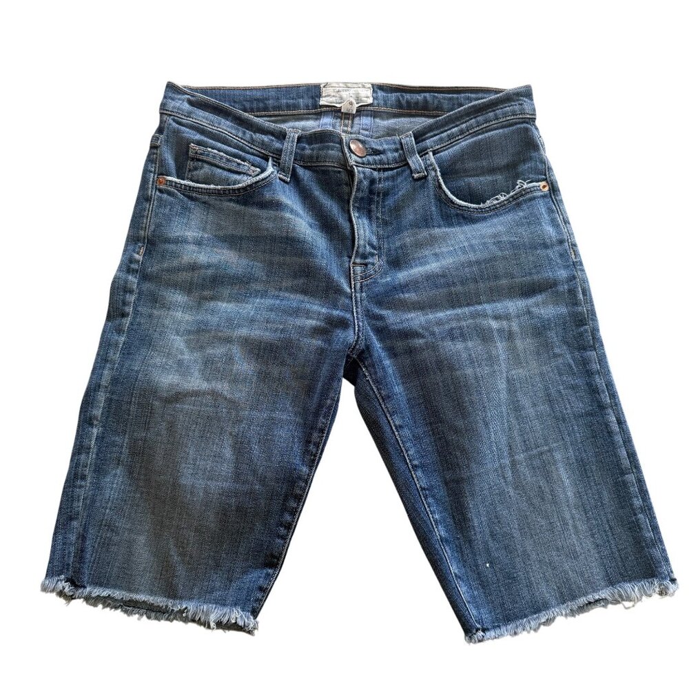 Current/Elliott Denim Cutoff Jean Shorts Bermuda 25 / 0 Distressed Style